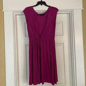 FUSCHIA dress w/cutouts sz L